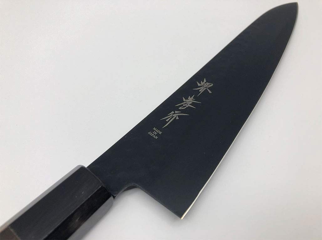 堺孝行 黒影 牛刀 210mm ウェンジ柄 新品未使用 日本製 高級包丁 Amazon | 堺孝行(Sakai Takayuki) 【黒影 牛刀210】V金10号鎚目フッ素
