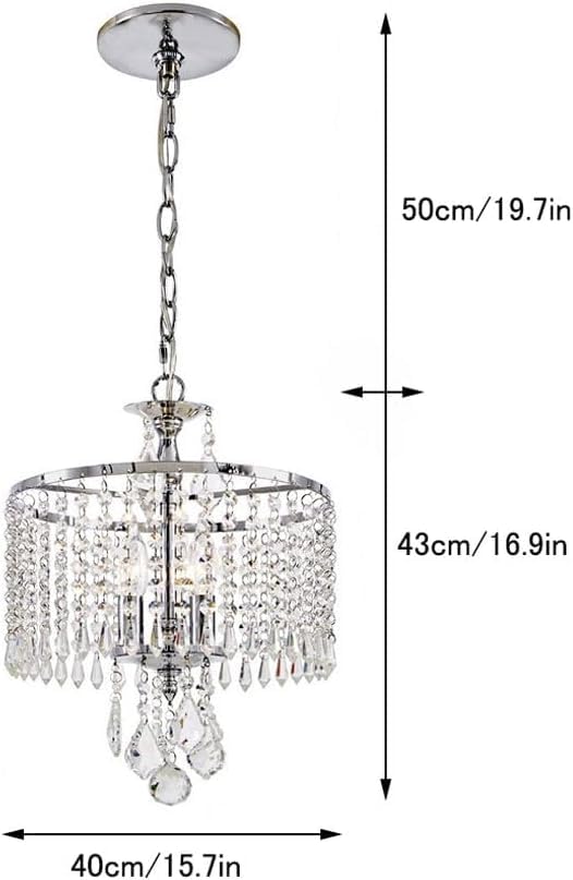 Suspension moderne en cristal lampe réglable pour sublimer vos repas