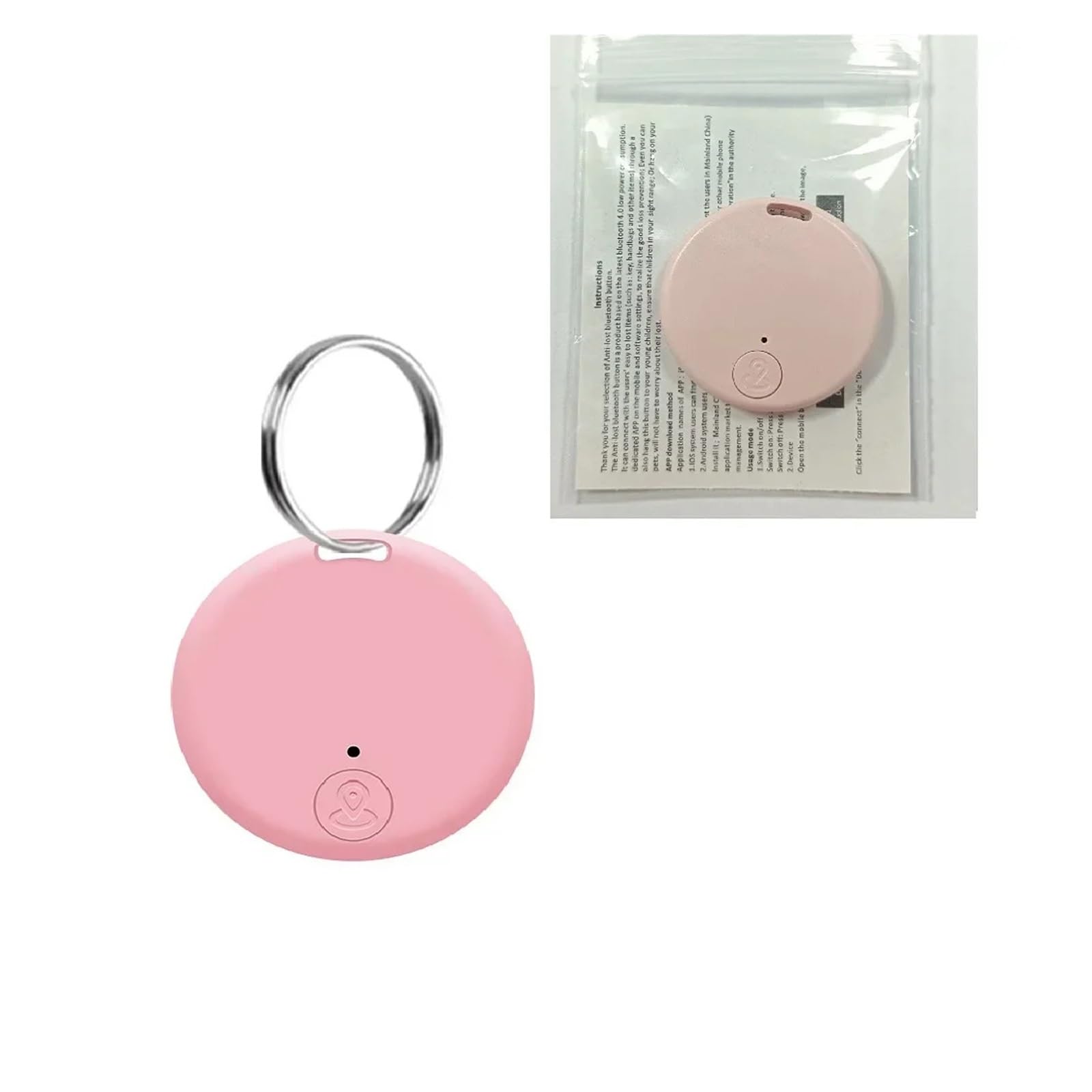 Przenośny mini GPS Lokalizator zapobiegający stratom Bluetooth, starzy ludzie Dzieci Zwierzęta domowe Bluetooth 5.0 Mobilny lokalizator okrągłych kluczy, inteligentny lokalizator obiektów, lokalizator