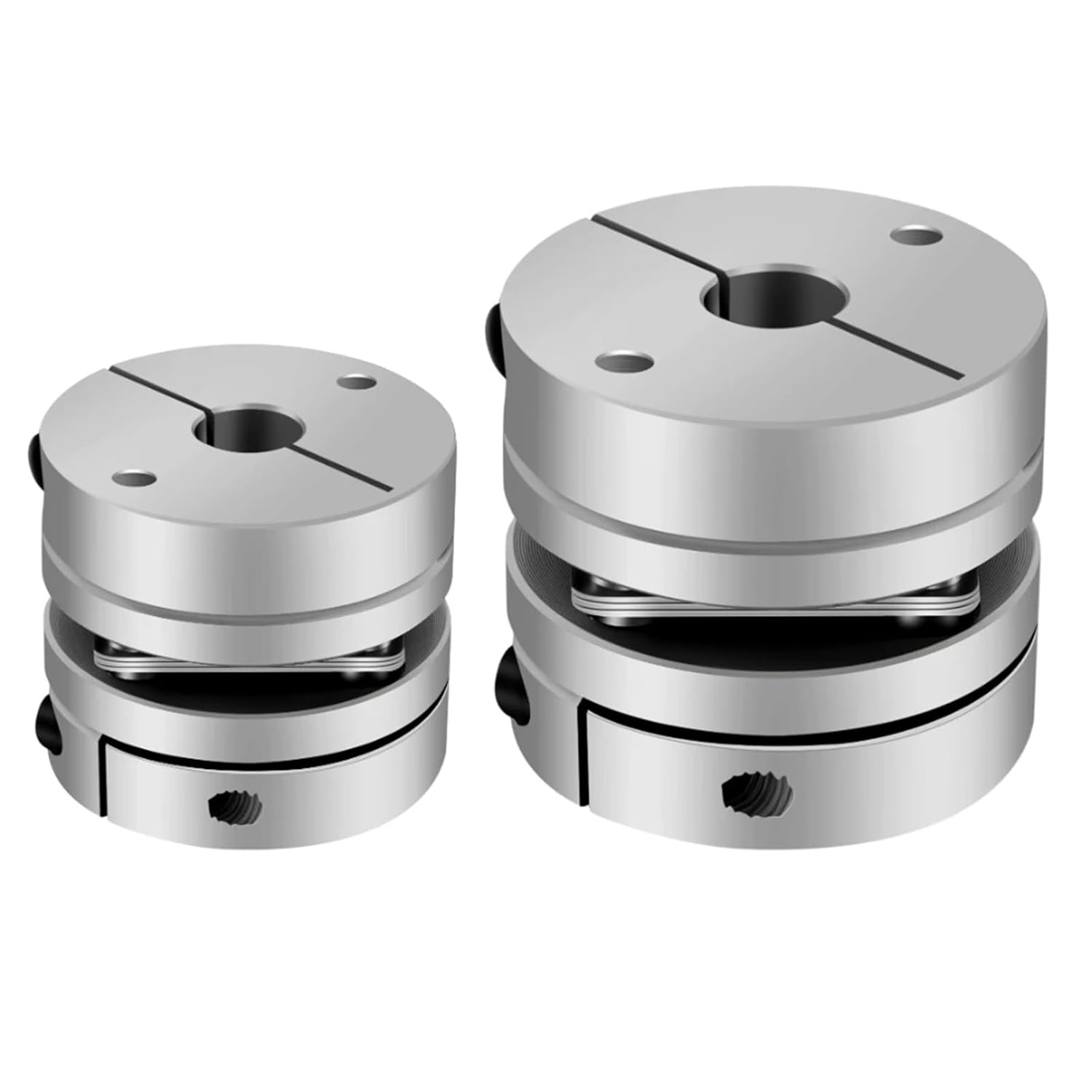 D26L26 Aluminum Alloy Single Diaphragm Coupling, Flexible Joint for Ball Screw & Servo Motor (5-10mm Shaft)(6x6)
