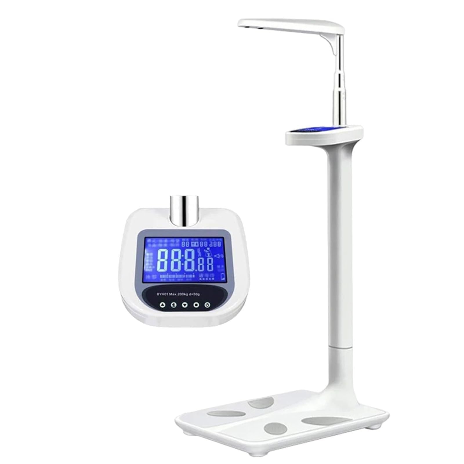 Báscula Médica Mecánica con Tallímetro, Lectura Dual KG/LB, Báscula Médica Profesional, Peso Preciso con Resultados Consistentes E IMC.