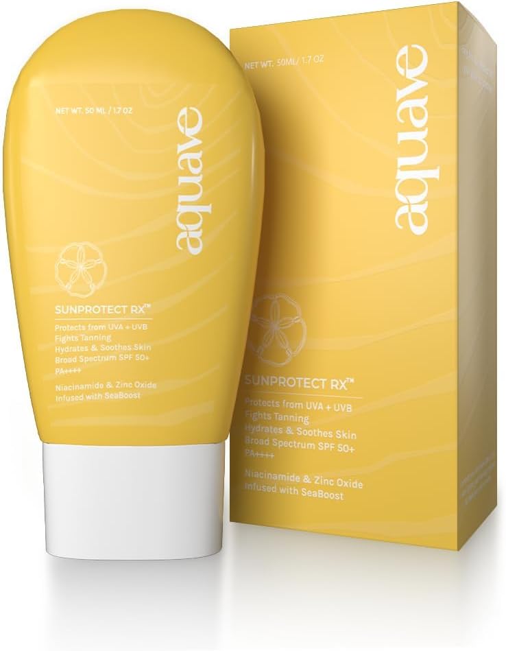 Sunprotect RX Sunscreen Moisturizer SPF 50+ PA++++ for All Skin Types and Age Groups, Infused with SeaBoost, Niacinamide, Hyaluronic Acid, 50 Ml