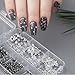 Apojgitn Charms for Nails: Art Rhinestones & Gothic Nails Charms Kit with Studs and Spikes for Crafts, Black Spikes, Goth Jewelry, Nail Piercing Charm Nail Art Supplies