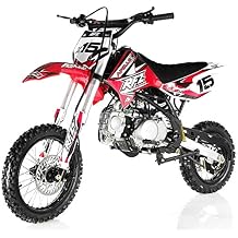 HHH Apollo DB X15 125cc Dirt Bike 4 Speed Manual 14" Wheel Kids Youth Gas Bike-Red