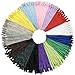 Produktbild DOITEM 15 Farben Nylon Unsichtbar Reißverschlüsse, 40cm lang, 2.3cm breit für Kleidung Tasche Mäppchen Kissenbezug, 75 Stück
