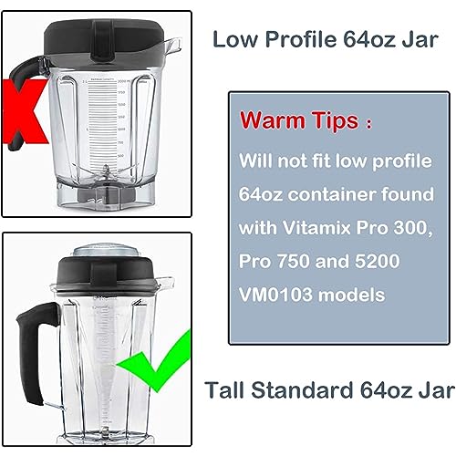 Tapón de tapa para licuadora VT 64OZ plástico reutilizable miniatura 3