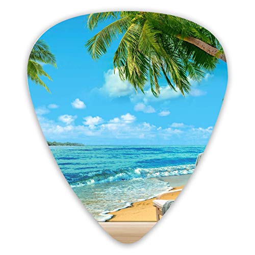 Médiators pour guitare chaises de plage et vagues 12 médiators ukulélé dont 0,46 mm 0,71 mm 0,96 mm - Les Beatles, Paul McCartney, John Lennon, RIngo Starr, George Harrison Médiators pour guitare chaises de plage et vagues 12 médiators ukulélé dont 0,46 mm 0,71 mm 0,96 mm