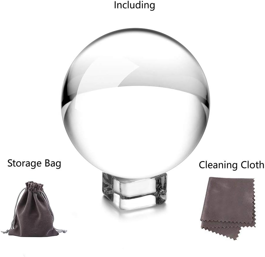 Crystal Ball - Crystal Sphere Photography Prop 70mm (2.75 Inch) Clear