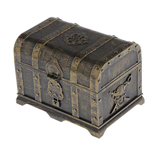 F Fityle 2x Baú Do Tesouro Pirata Para Procurar Tesouros/Dramatização/Jogo Em Família/Jogo Pirata