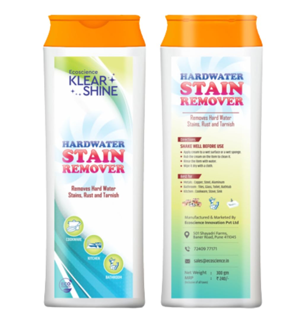 Klearshine Hard water stain remover || stain remover for bathroom/Tap/Tiles/granite || Sink & Kitchen Fittings Taps || Washroom Accessories Cleaner || Lime/Rust/Calcium/Stain Remover (Pack Of 1) (B0C8SR5D1L) Amazon Price History, Amazon Price Tracker