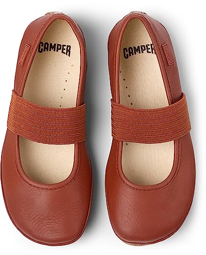 Camper Right Leather Mary Jane Flats for Girls - Ultra-Comfortable Ballerina Shoes with Comfort Footbed, Leather Lining, and Flexible Rubber Outsole3