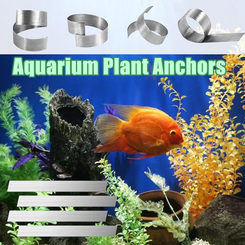 Biegbar Pflanzenanker Aquarium,Übergewichtsanker für Aquarien,Beschwerter Metallanker für Aquarienpflanzen,Wasserpflanzengewichte für Lebende Pflanzen,Vermeiden Sie das Schweben(33 Stück)