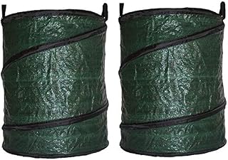 SPARES2GO Collapsible Waste Removal Heavy Duty Bag - 90 Litre (Pack of 2)
