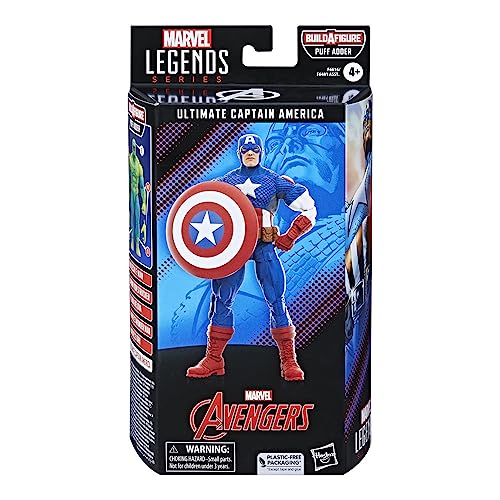 Marvel Legends Series: Ultimate Captain America Ultimates, Classic Comic Collectible 6 Inch Action Figure #TOP2