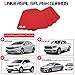 XUKEY 4pcs Red Universal Mudflaps for Car Pickup SUV Van Truck Front Rear Mud Flaps Splash Guards Mudguards with Hardware