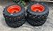 Set of 4-23X8.50-12 Forerunner SKS-5 Skid Steer Tires on Wheels/Rims (5 lug) for Bobcat 440, 453, 463 & S70-23X8.50-12 (9/16 INCH LUGS-Set of 4)