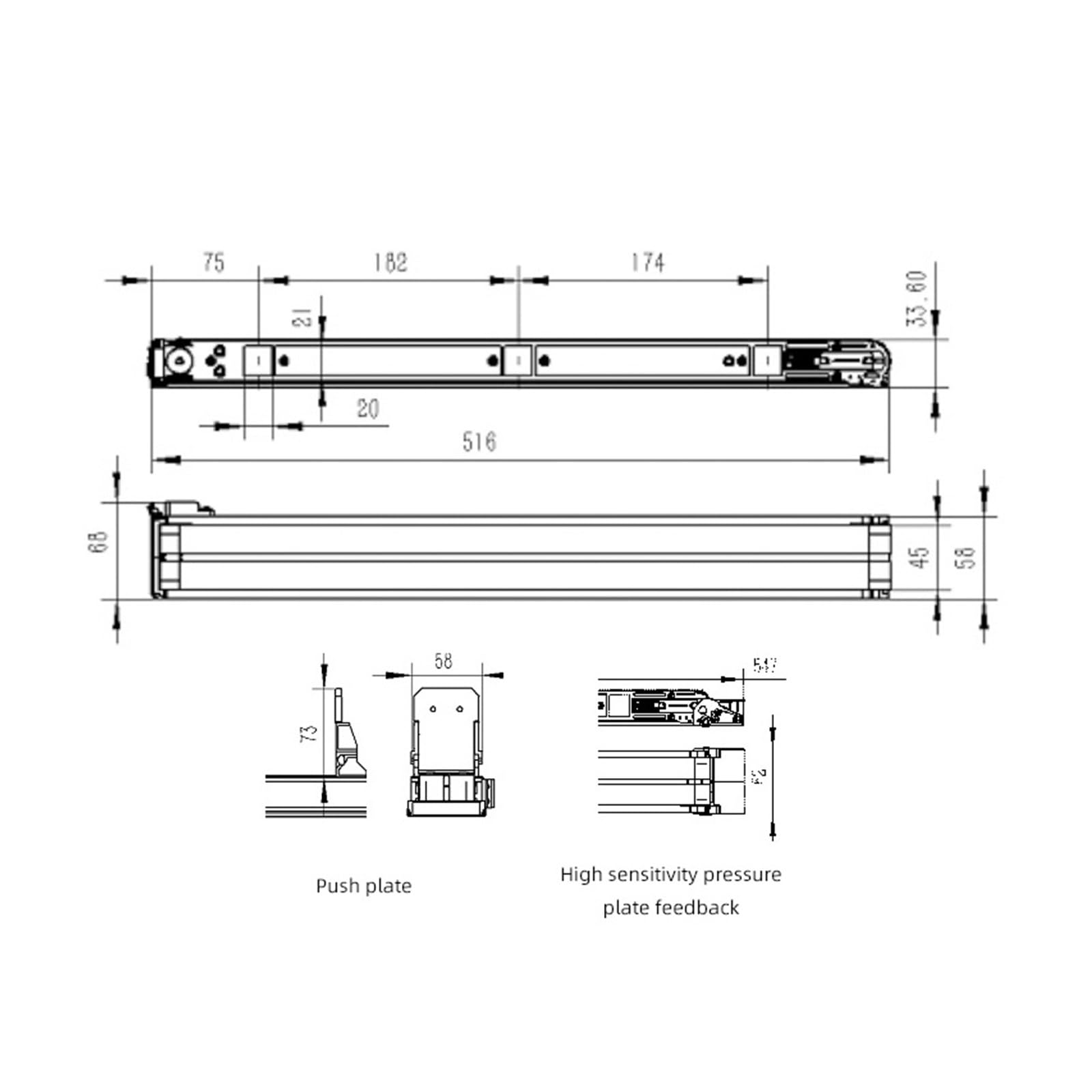 convoyeur à bande 24V convoyeur 517mm petit convoyeur à bande machines de convoyage rapide/lent piste voie de chargement distributeur automatique bande transporteuse automatique ( Color : Fast No Powe