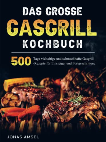 Das grosse Gasgrill Kochbuch: 500 Tage vielseitige und schmackhafte Gasgrill-Rezepte für Einsteiger und Fortgeschrittene
