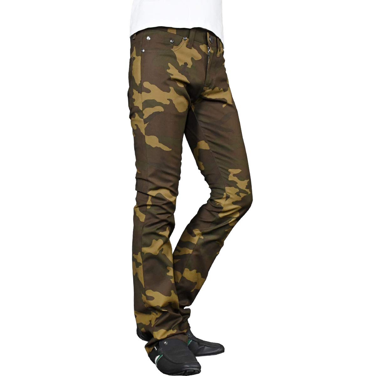 迷彩柄ブーツカットデニム Amazon | [ブラックバリア] BlackVaria ロングパンツ 迷彩柄