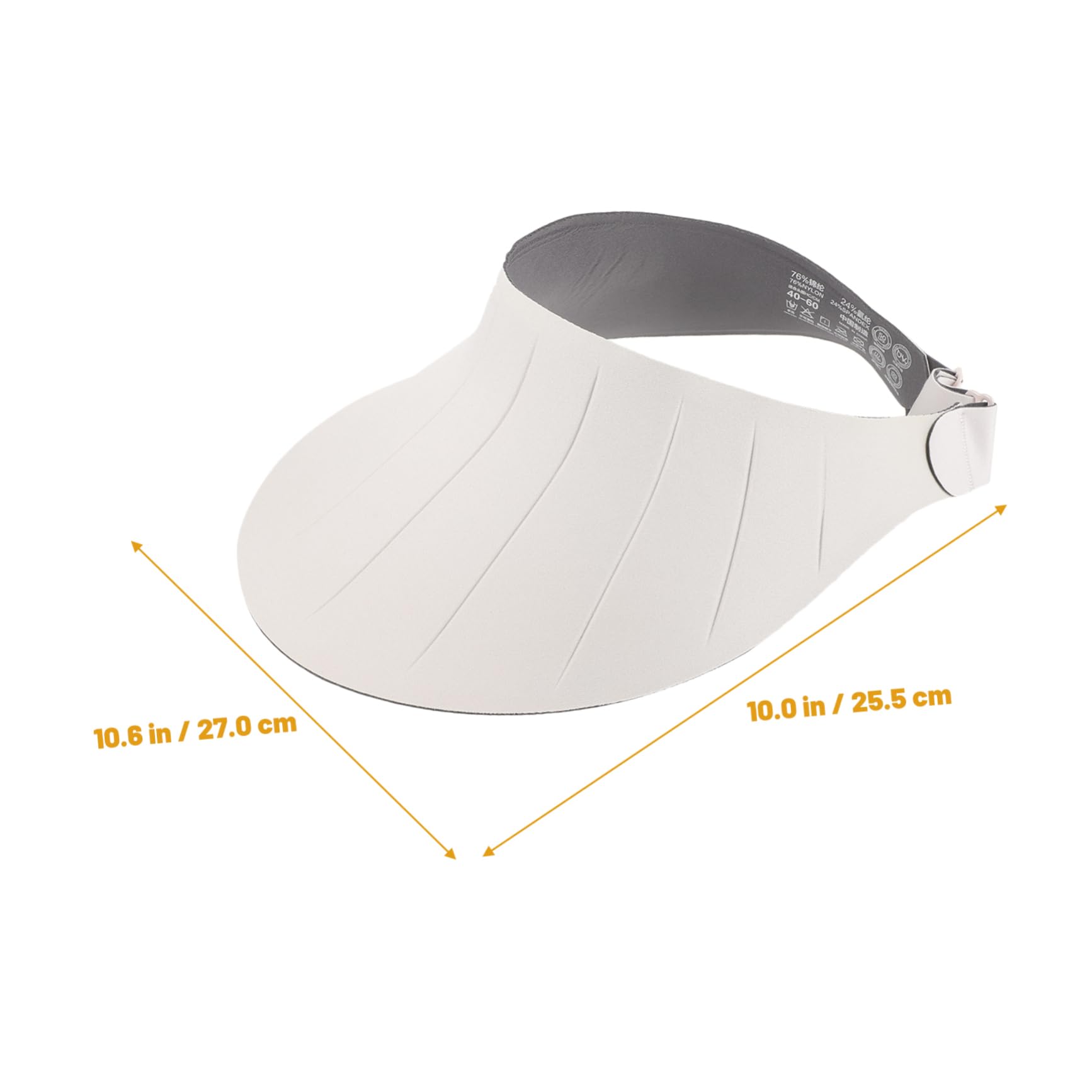 Sombrero de Verano para Mujer, Playa, Plegable, UV, Chinlon Blanco