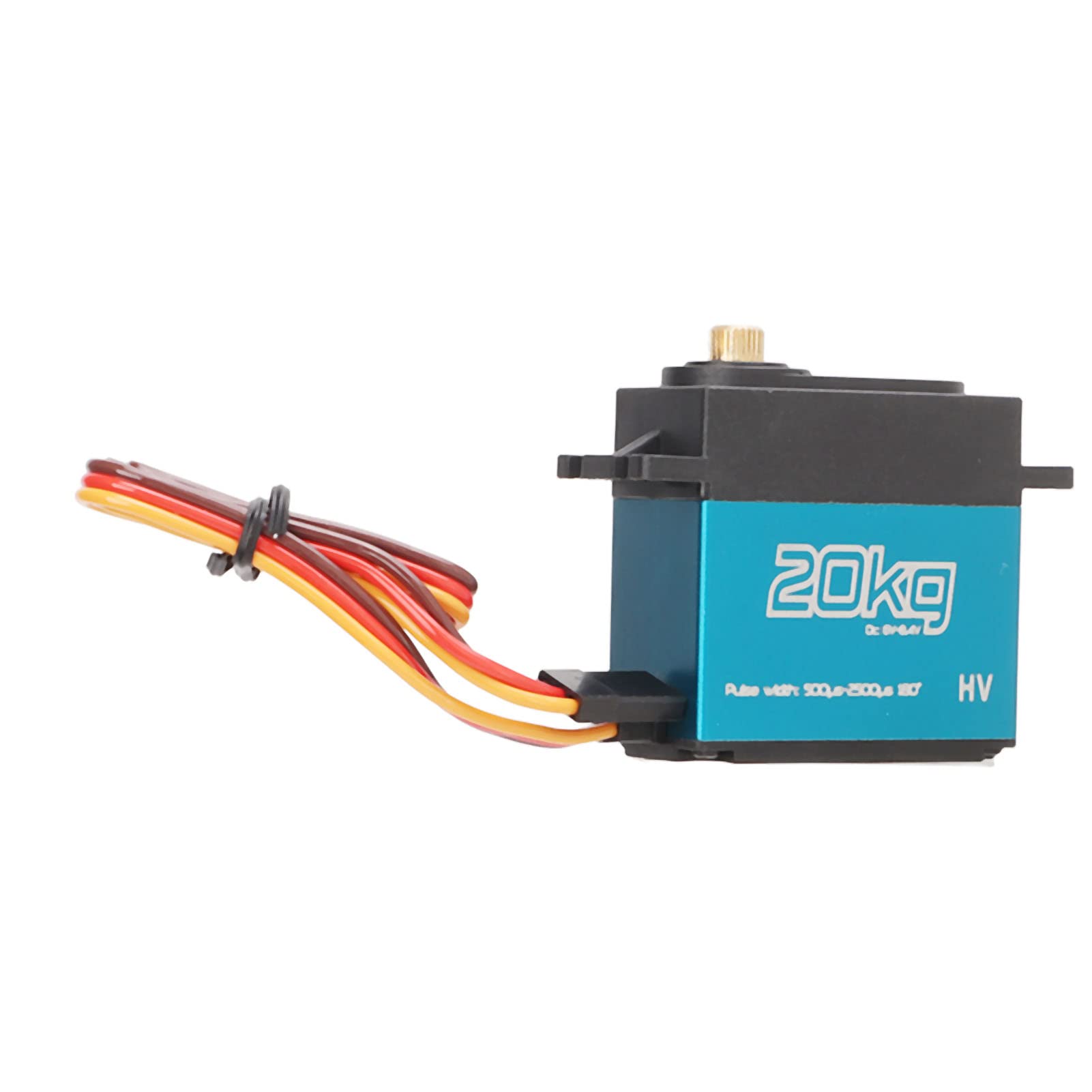 20kg RC Metal Gear Servo Digital Alto Torque Motor Sin Núcleo Impermeable Rendimiento Estable para 1/10 1/12 RC Coche Avión Aleación de Aluminio 2 Piezas