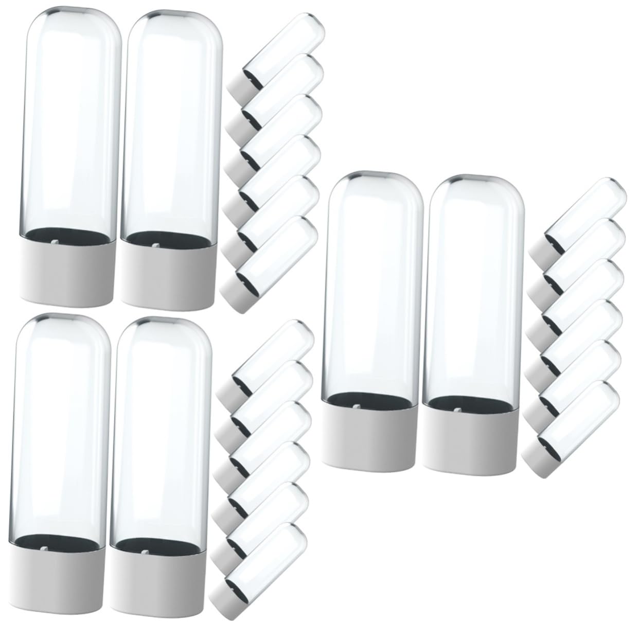 Healeved 24piezas Cubiertas De Cabezal para Cepillos De Dientes Eléctricos De Transparentes Portátil y Reutilizable para Mantener Higiénicos Los Accesorios del Cepillo