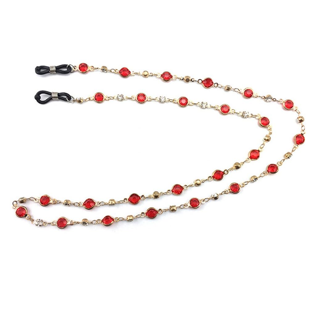 Bocchino Grande con Perline Collana Occhiali Catena Cordino Accessori Corda for Occhiali Anti-Perdita