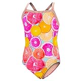 Dolfin Uglies Girls Swimwear Closed Back One Piece Swimsuit (Sweetie, 8)