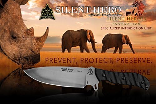 Amazon.com: TOPS Knives Silent Hero Fixed Blade Knife 6.38in, 1095