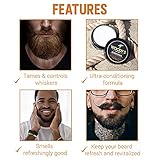 Woody's 2-in-1 Beard Balm for Men, Beard Conditioner and Style Wax, with Blend of Coconut Oil, Panthenol, and Natural Beeswax 2-Ounce, 1-pack - Image 4