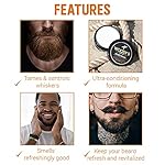 Woody's 2-in-1 Beard Balm, Facial Hair Conditioner and Style Wax, with Coconut Oil, Panthenol, and Natural Beeswax, 2 Oz - Image 4