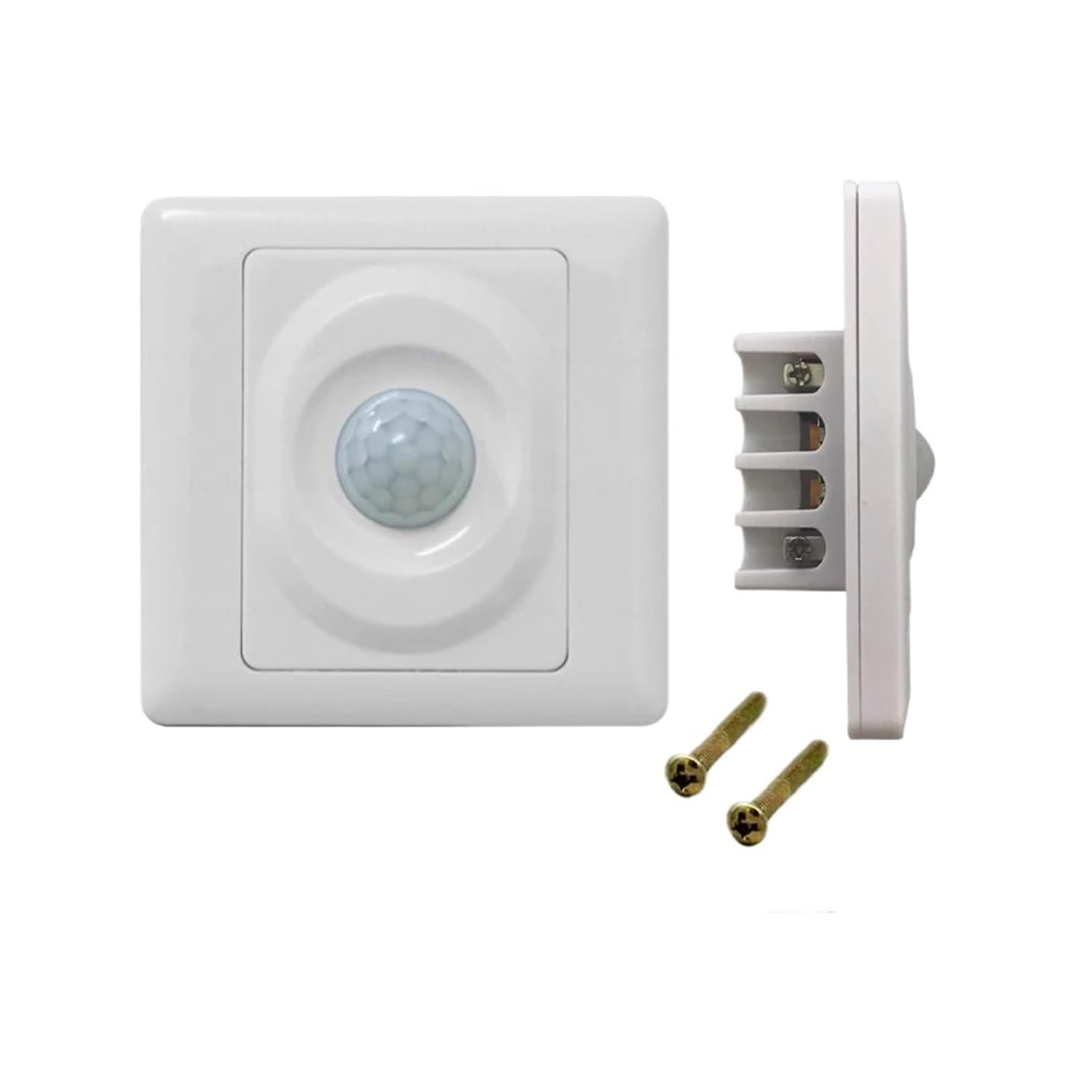 86 Type Sensor Switch 220V AC 180-265V Wall-Mounted Panel White Light-Sensitive delay Adjustable Single