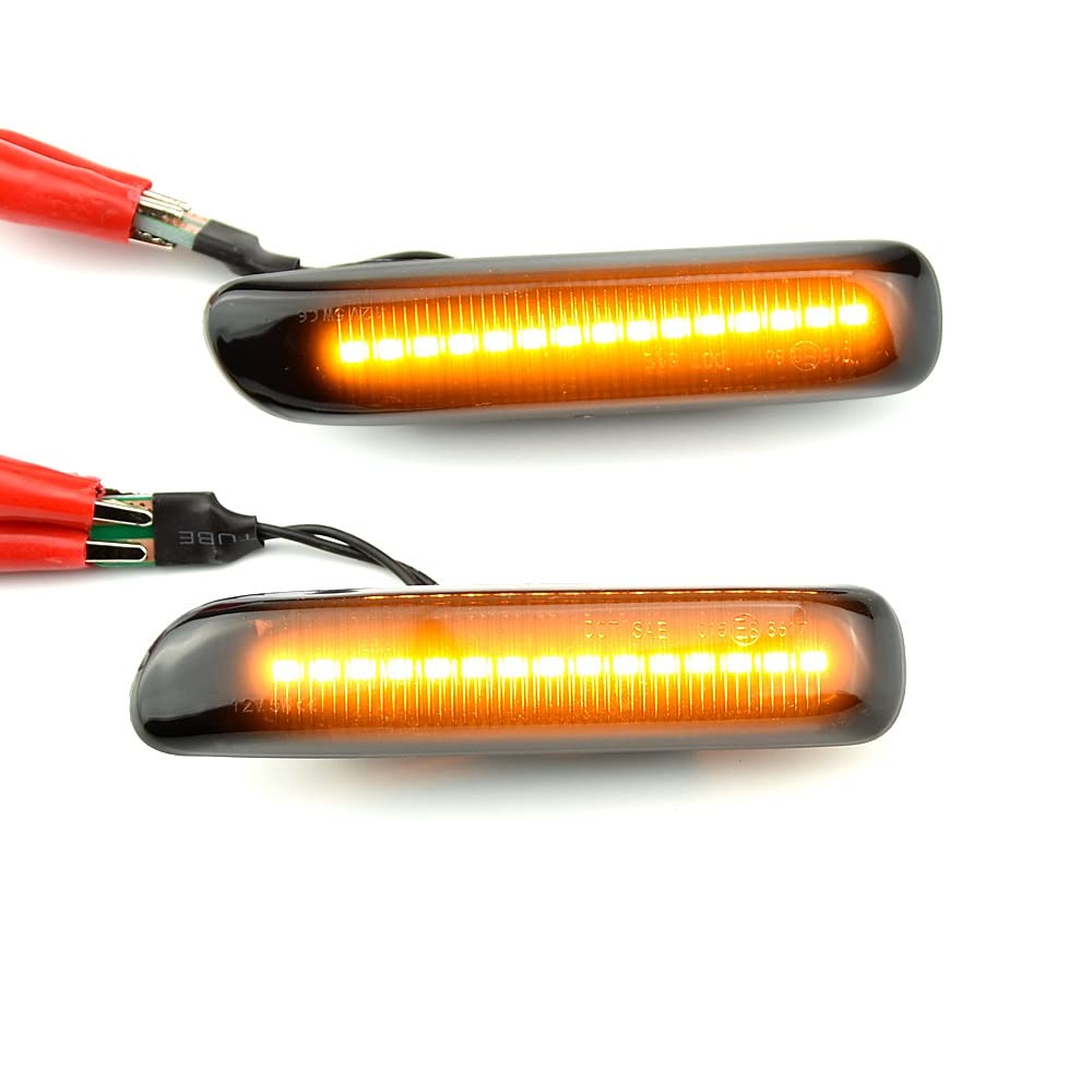 Genérico Indicador Giro Luz Intermitente Secuencial De Posición Lateral Para 3 Series E46 Sedan Coupe Wagon Convertible 1997-2001
