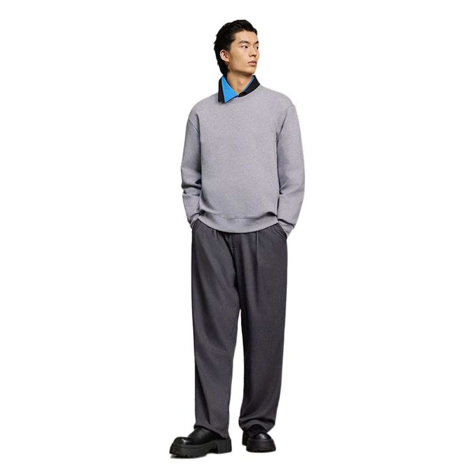 Mens Suit Pants Wide Leg Loose Casual Spring Summer Office Work Dress Trousers for Men