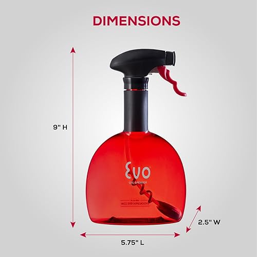 Miniatura 5 de Evo botella pulverizadora de aceite, sin aerosol, para aceites de oliva de cocina