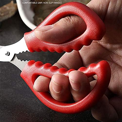 Kitchen Scissors Kitchen Shears Shrimp Lobster Deveiners Crab Peeling Tool Vegetable Cutter Kitchen(Stainless Steel)