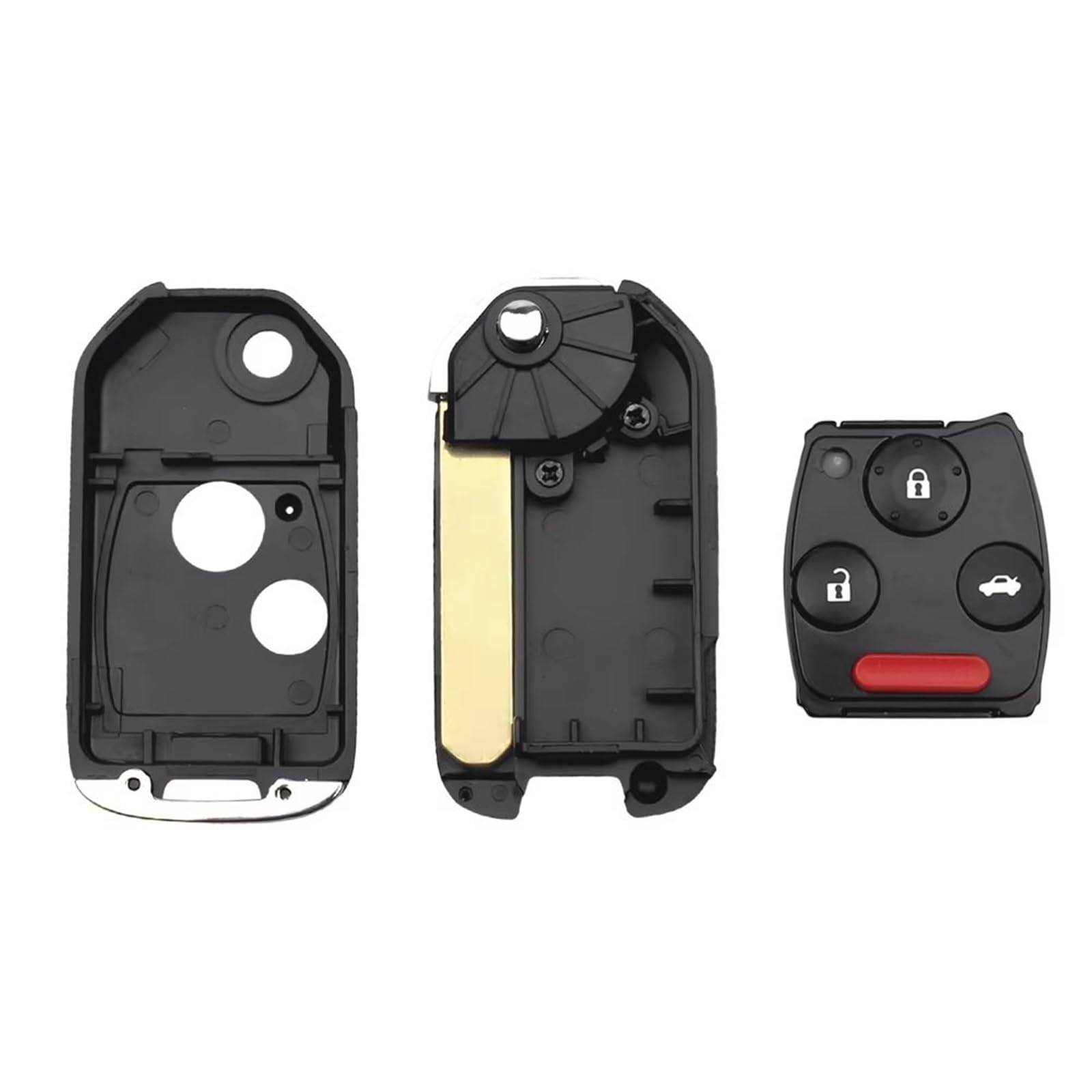Compatibile Con Per CR-V 2007 2008 2009 2010 2011 2012 2013 2 3 4 Pulsanti Telecomando Di Ricambio Per Chiave Auto Ribaltabile(Model 7)