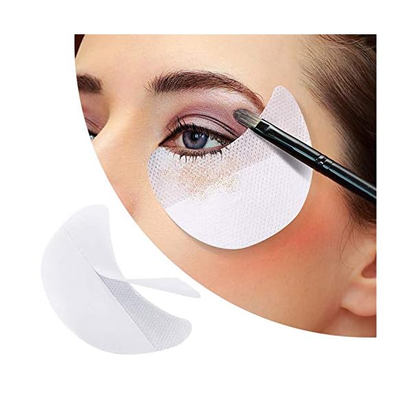 Kalolary 120 Pcs Eye Shadow Shields, Eyeshadow Pads Stencils Lint Free Under Eye Pads Eyeshadow Patches For Eyelash Extensions/Lip Makeup