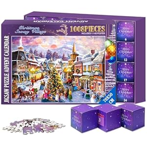 Pozemu Puzzle Adventskalender Weihnachten im Vintage