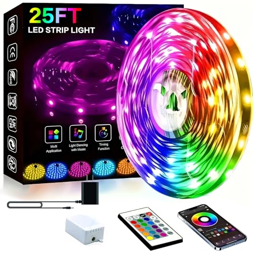 Tira LED Inteligente RGB 260FT con Control Remoto miniatura 1