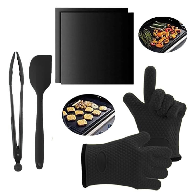 Set Premium para Parrilla, 4 Herramientas BBQ de Silicona miniatura 7