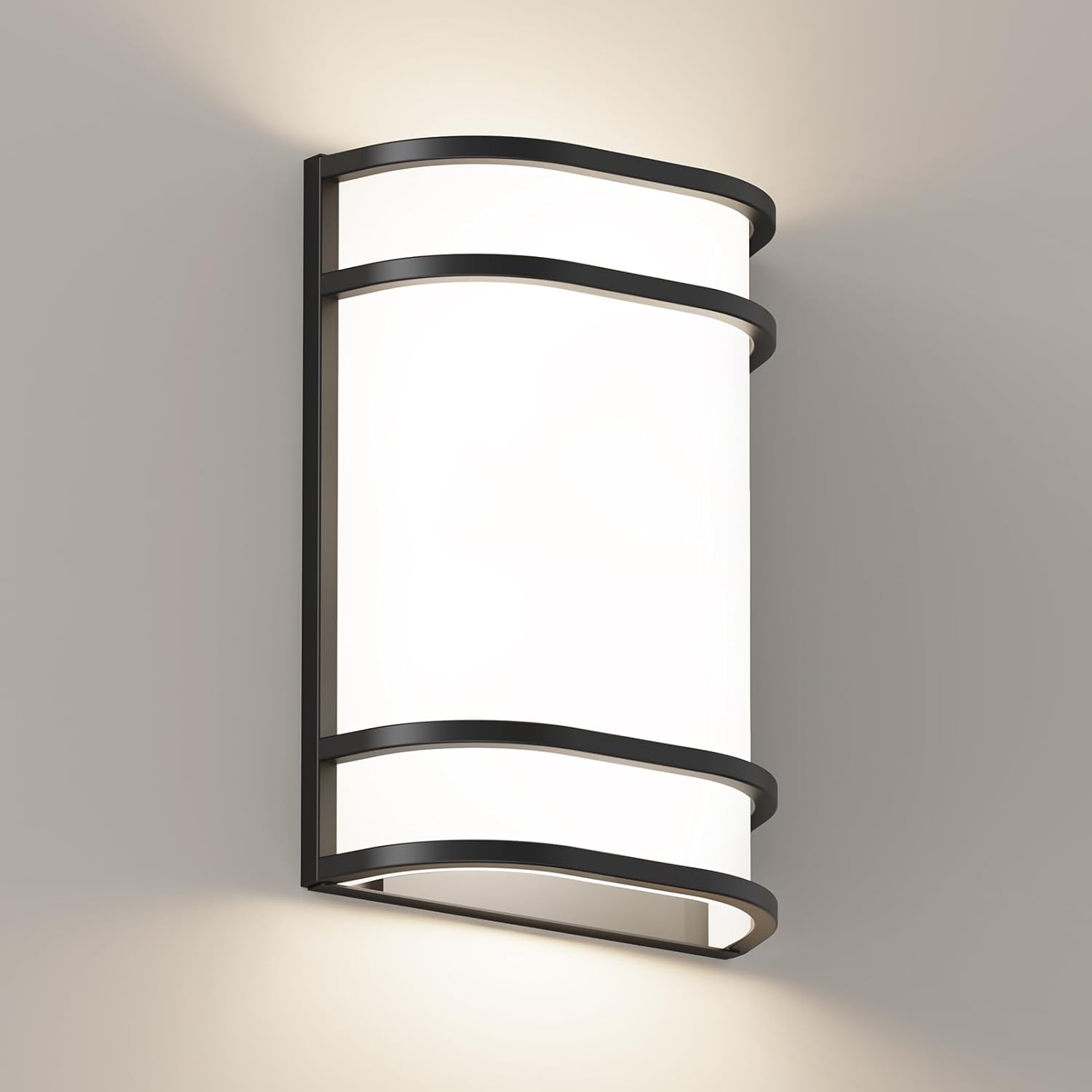 Led Wall Lights Indoor- 10 Inch Modern Wall Sconce Lighting 3000K/4500K/6000K Adjustable Led Wall Lamps for Hallway, Staircase, Corridor, Bedroom, Living Room, Kitchen