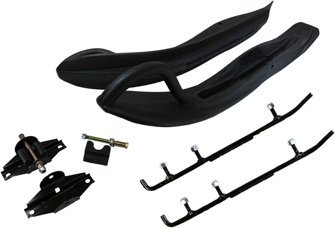 Exo-S & Bottom Line, B4-464MKA71129001, Touring Skis, Mount Kit & 4" Carbides for Arctic Cat fits Many 1985-2009 Snowmobiles SEE LIST