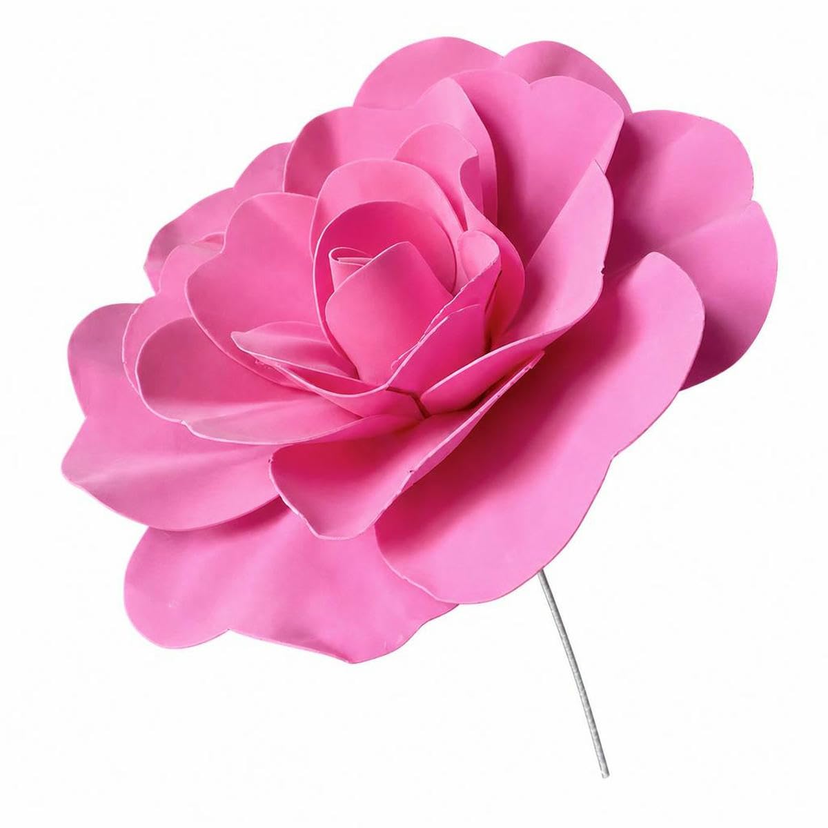 AYHTUD 80 Artificial Rose Pe Foam Flower Large False Flower Head Outdoor Wedding Wall Decoration Shop Window Background Layout-Rose red- 80