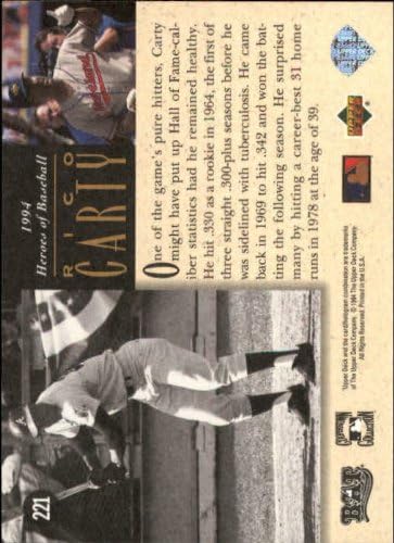 Miniatura 2 de 1994 Upper Deck All-Time Heroes 125th Baseball Card #221 Rico Carty