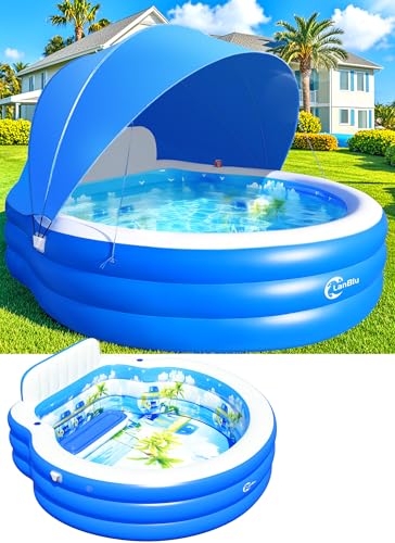 LanBlu Inflatable Pool With Canopy