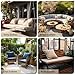 Custom Size Bench Cushions for Indoor/Outdoor Use, Ideal for Window Seat, Bay Window, Piano Bench & Patio Furniture Waterproof, Fade-Resistant, High-Density 75D Sponge, Non-slip, Removable Cover