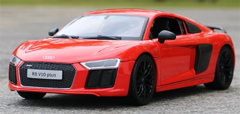 FloZ for MAISTO for Audi for R8 for V10 Plus Orange Red 1:18 car Pre-built Model