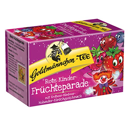 Goldmännchen Parata di Frutti Rossi, The per Bambini alla Frutta, 20 Bustine Sigillate