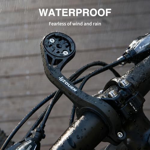 JJZOUEN Out Front Bike Computer Mount, Compatible with Garmin, iGPSPORT, Wahoo, Cycplus, XOSS Bike Computer, Fit 22.2mm, 25.4mm, 31.8mm Handlebar
